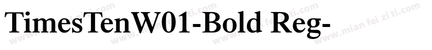 TimesTenW01-Bold Reg字体转换